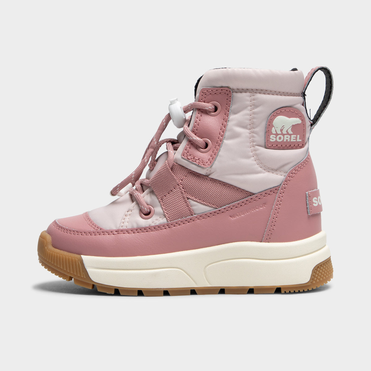 Sorel Enfants Whitney III Mid imperméable Rose Sel / Rose Gomme