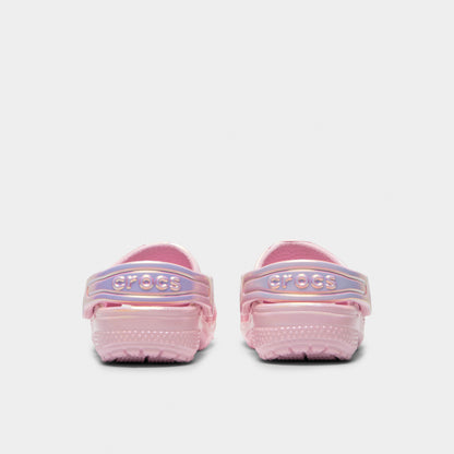 Sabots Crocs Classic Unicorn Iridescent Shimmer pour tout-petits / Rose lait