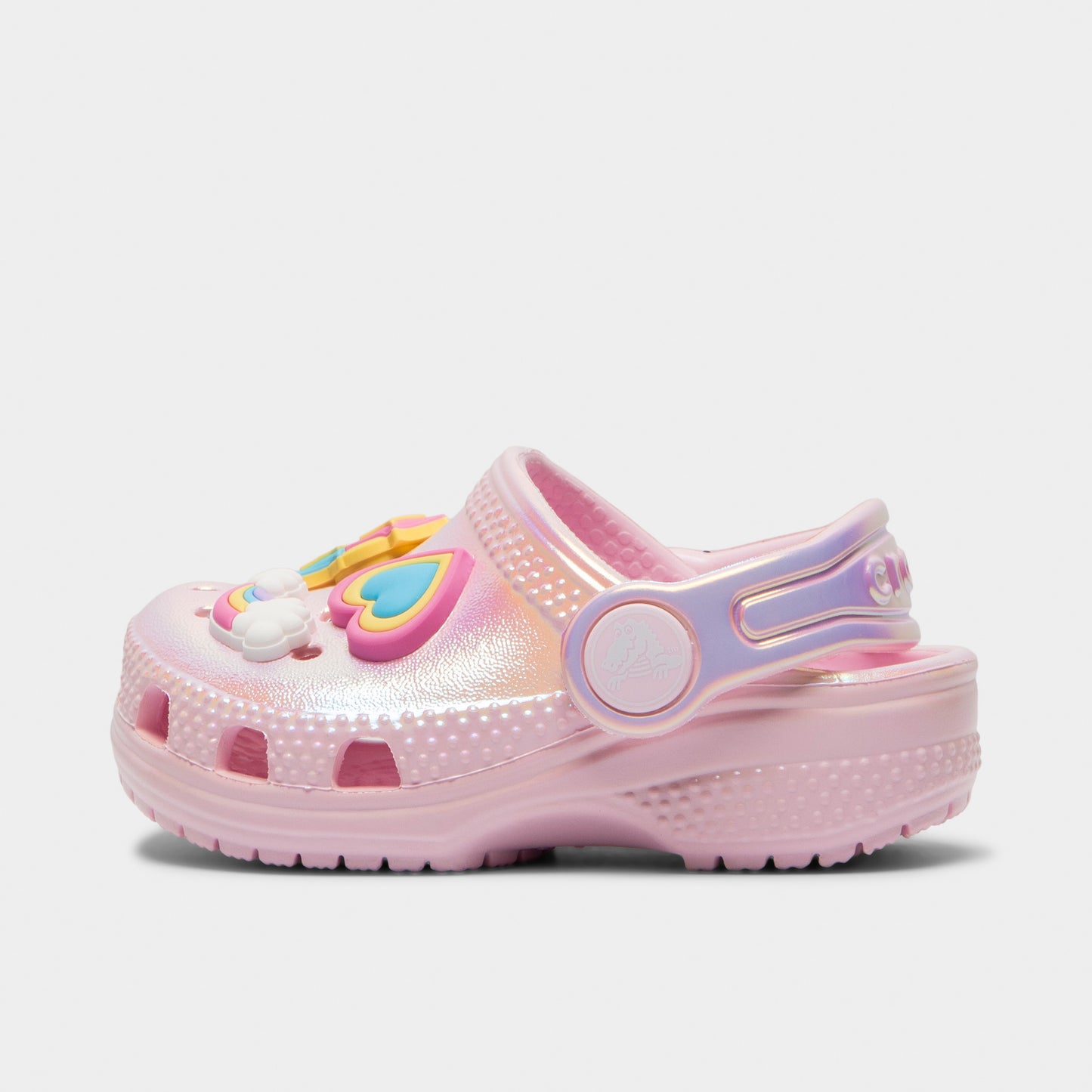 Sabots Crocs Classic Unicorn Iridescent Shimmer pour tout-petits / Rose lait