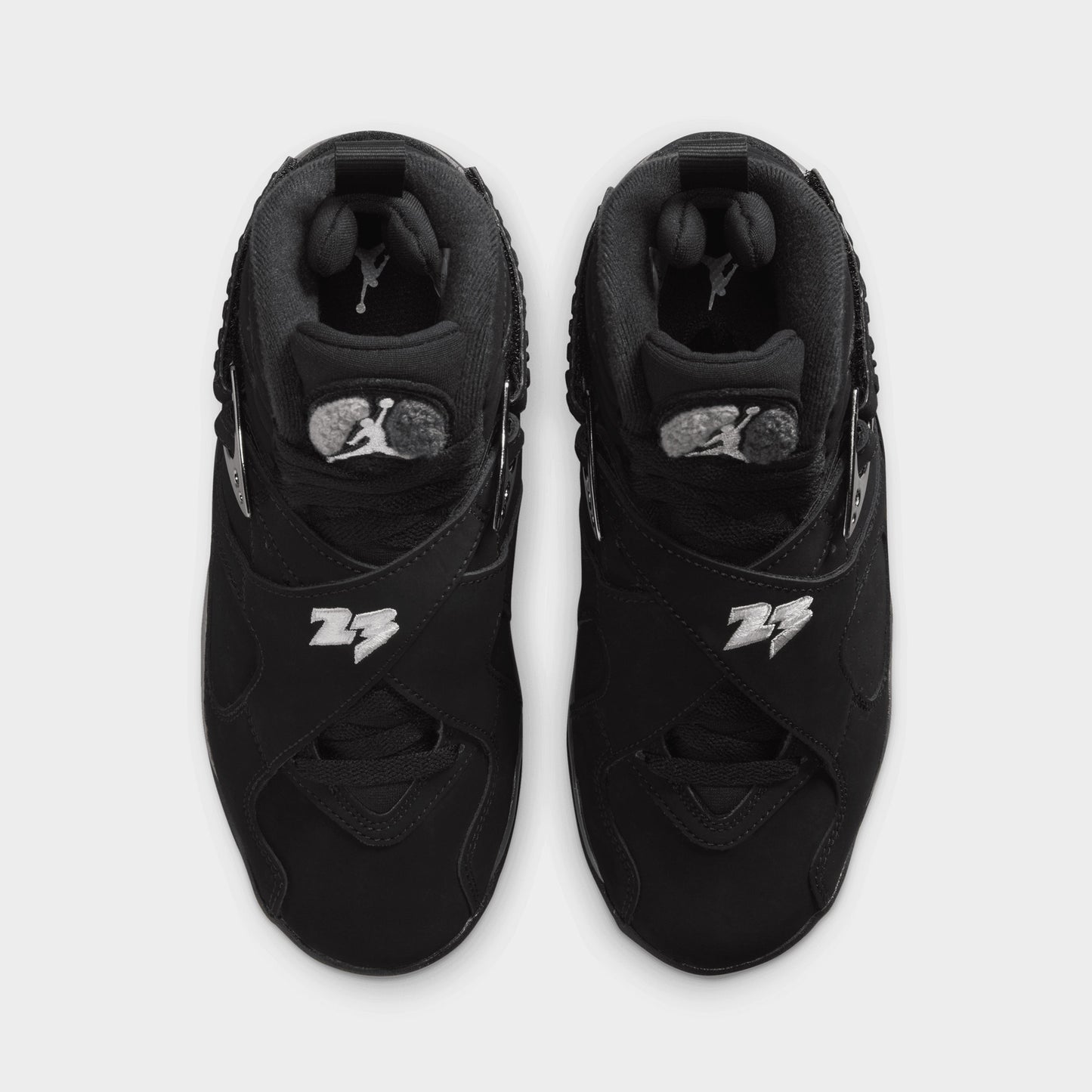 Jordan 8 Retro GS Noir / Blanc - Gris clair