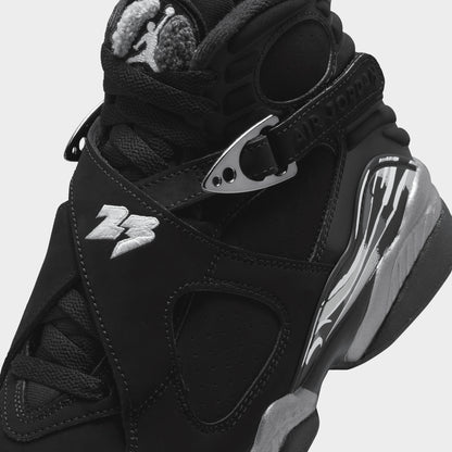 Jordan 8 Retro GS Noir / Blanc - Gris clair
