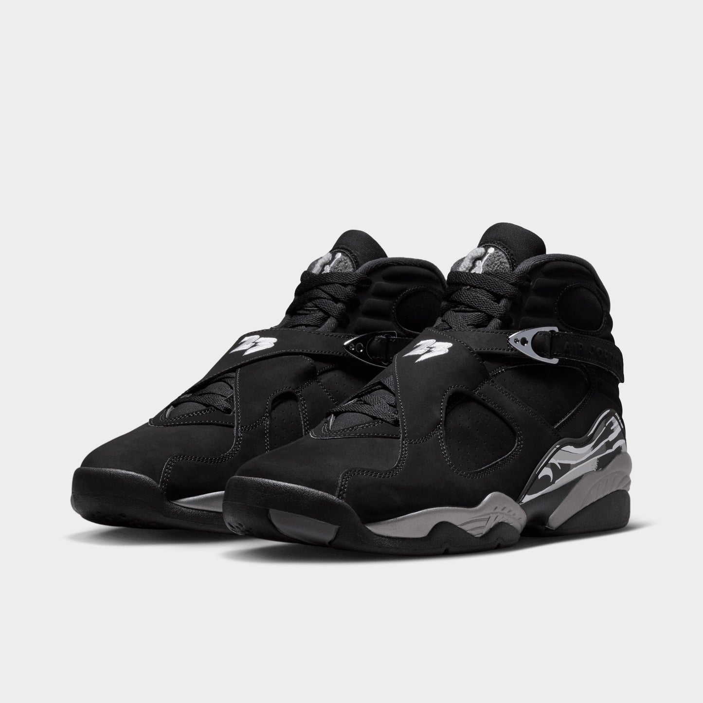 Jordan 8 Retro Noir / Blanc - Gris clair graphite