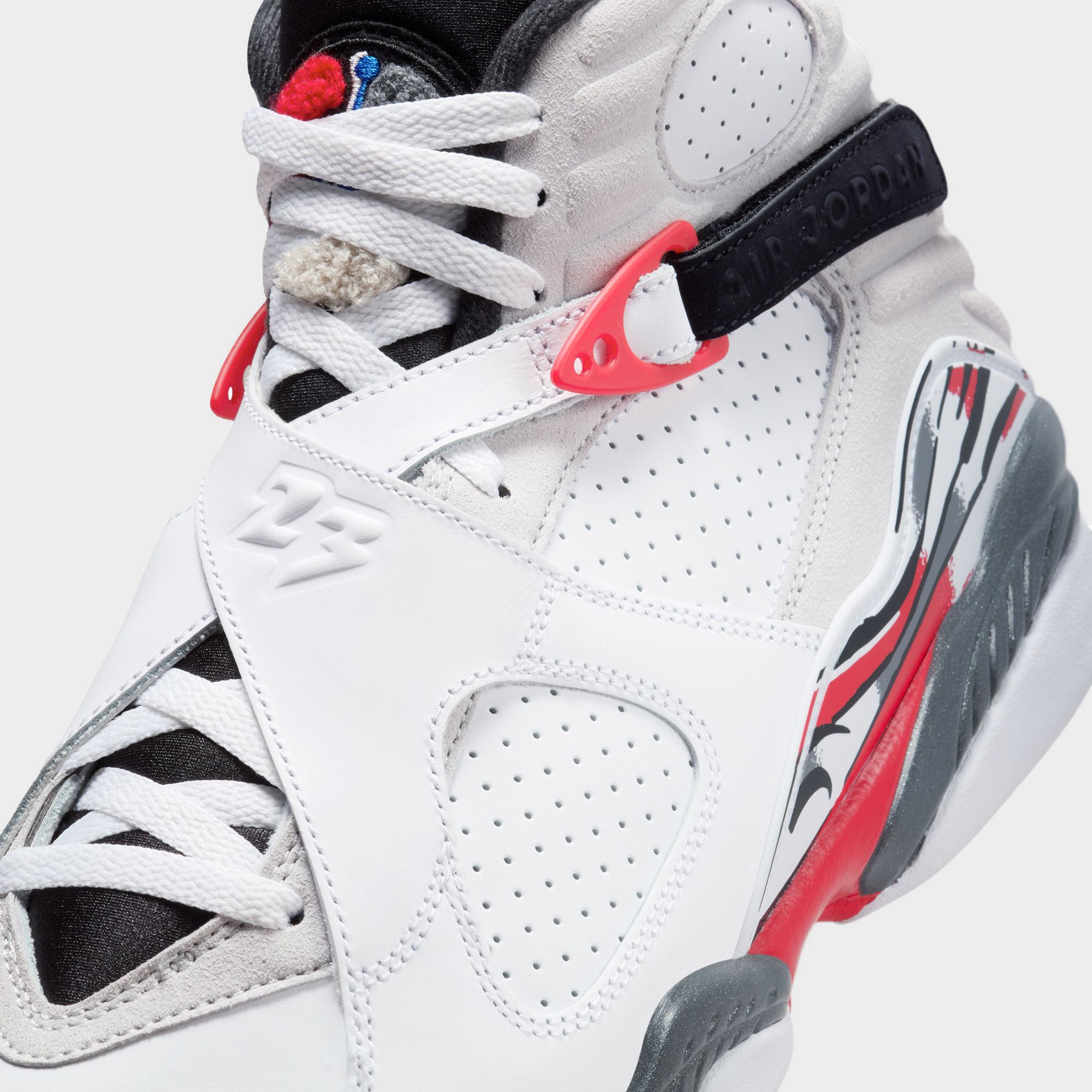 Air Jordan 8 Retro White / Red - Black – JD Sports