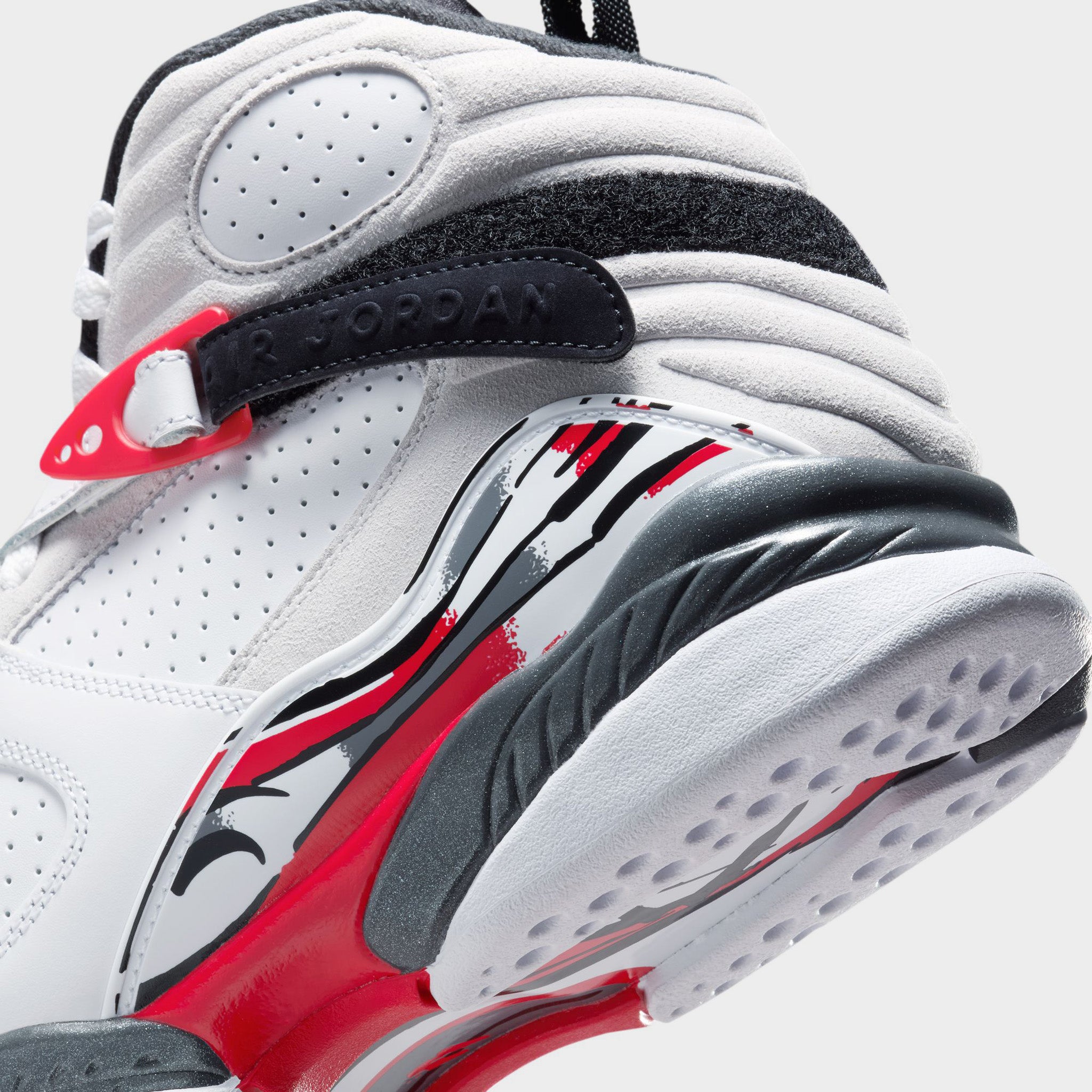Air Jordan 8 Retro White / Red - Black – JD Sports