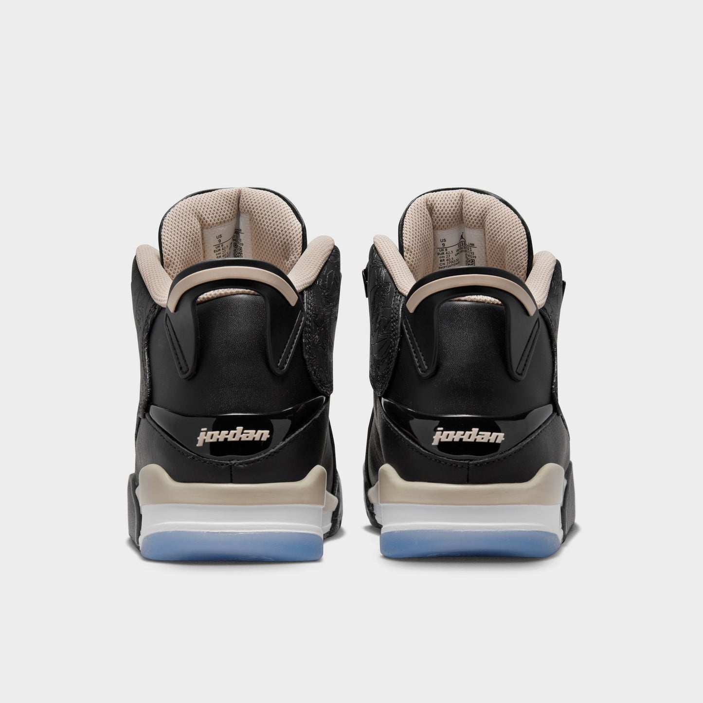 Jordan Dub Zero Black / Fossil Stone - White