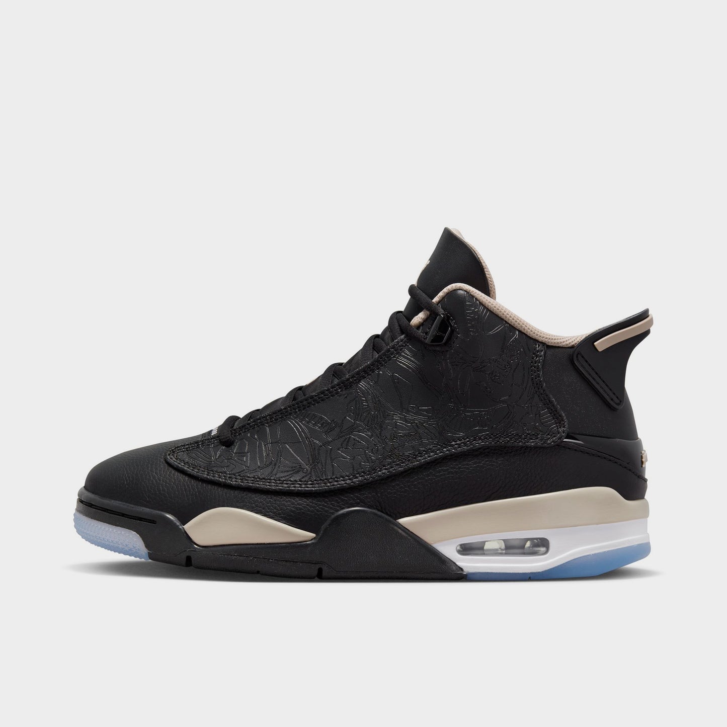 Jordan Dub Zero Black / Fossil Stone - White
