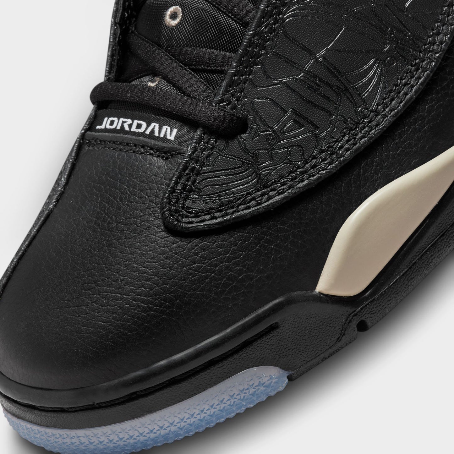 Jordan Dub Zero Black / Fossil Stone - White