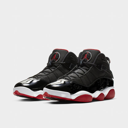 Jordan 6 Rings Noir / Rouge Varsity - Blanc