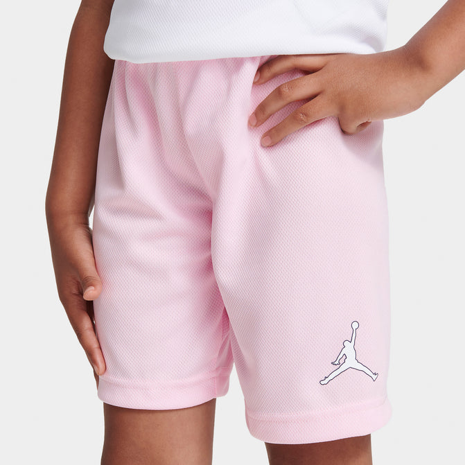 Jordan Child Girls AJ23 Jersey and Shorts Set White Pink JD
