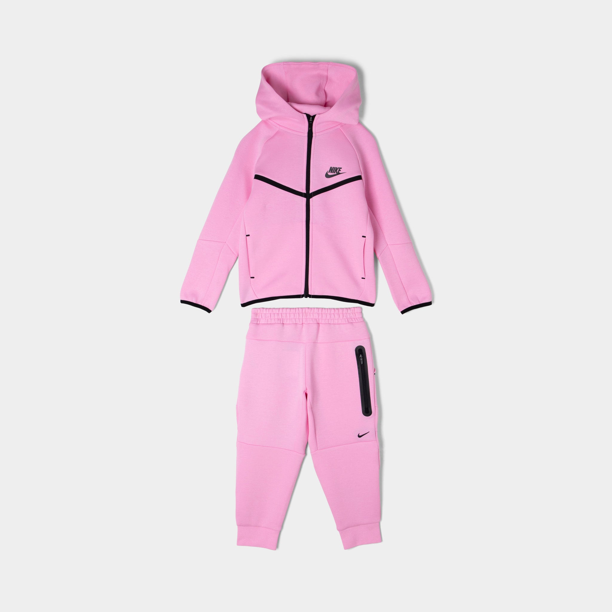 NIKE ピンクテック Nike Sportswear Children's Tech Fleece Full-Zip Hoodie Set / Pink