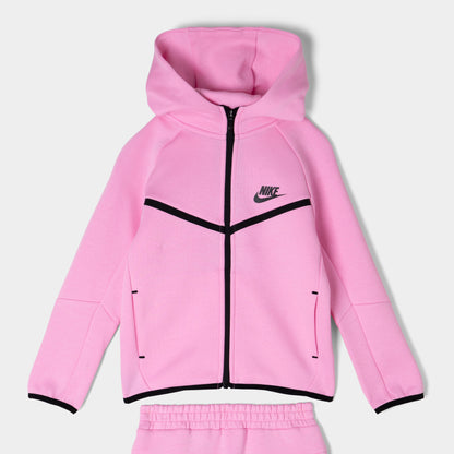 Nike Sportswear Children's Tech Fleece Full-Zip Hoodie Set / Pink Rose