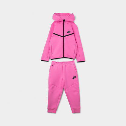 Nike Sportswear Children's Tech Fleece Full Zip Set Playful Pink / Black