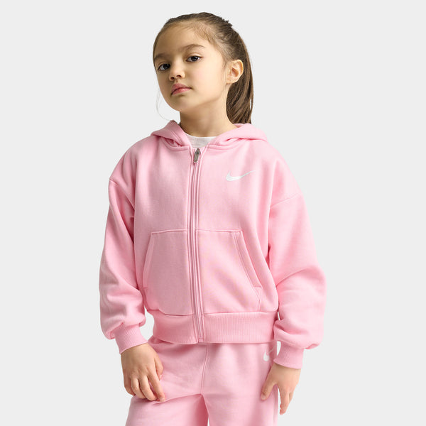 Nike Children's Full-Zip Hoodie Wide Leg Pant Set / Medium Soft