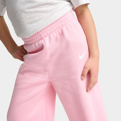 Nike Enfants Ensemble chandail à capuchon zippé et pantalon large / Rose moyen doux