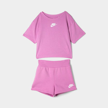 Nike Children's Tee & Short Set / Light Magenta