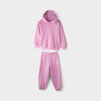 Nike Children's Club Fleece Oversized Set / Pink Rise