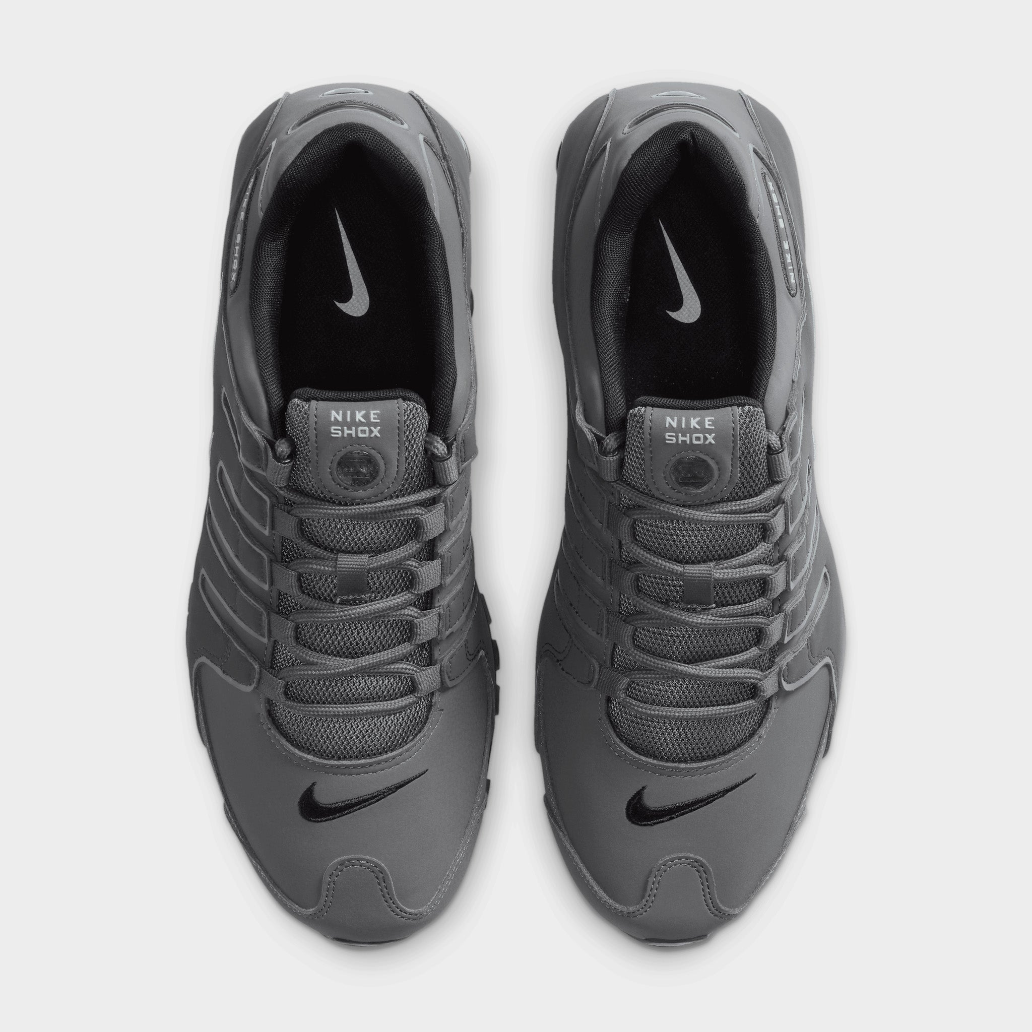 Nike Shox グレー/ブラック/ライム Nike Shox NZ Dark Grey / Metallic Iron Ore – JD Sports