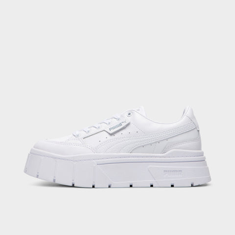 Puma Women s Mayze Stack Leather Puma White JD Sports