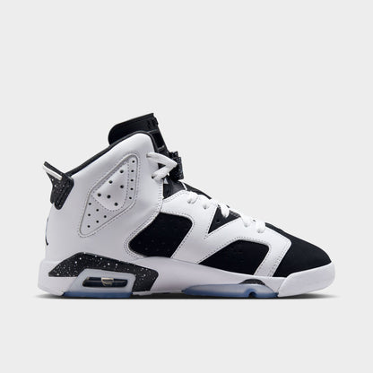 Jordan 6 Retro GS Blanc / Chrome Noir - Blanc