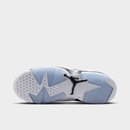 Jordan 6 Retro GS Blanc / Chrome Noir - Blanc