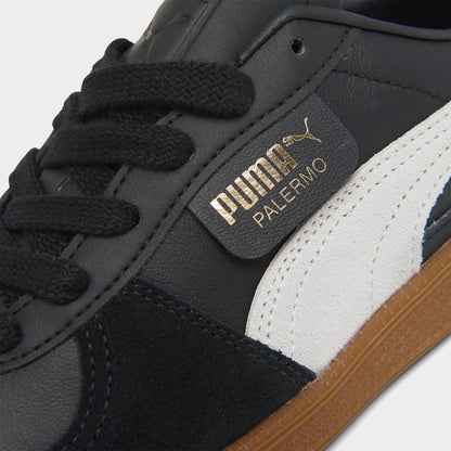 PUMA Women's Palermo Leather Black / Feather Gray - Gum