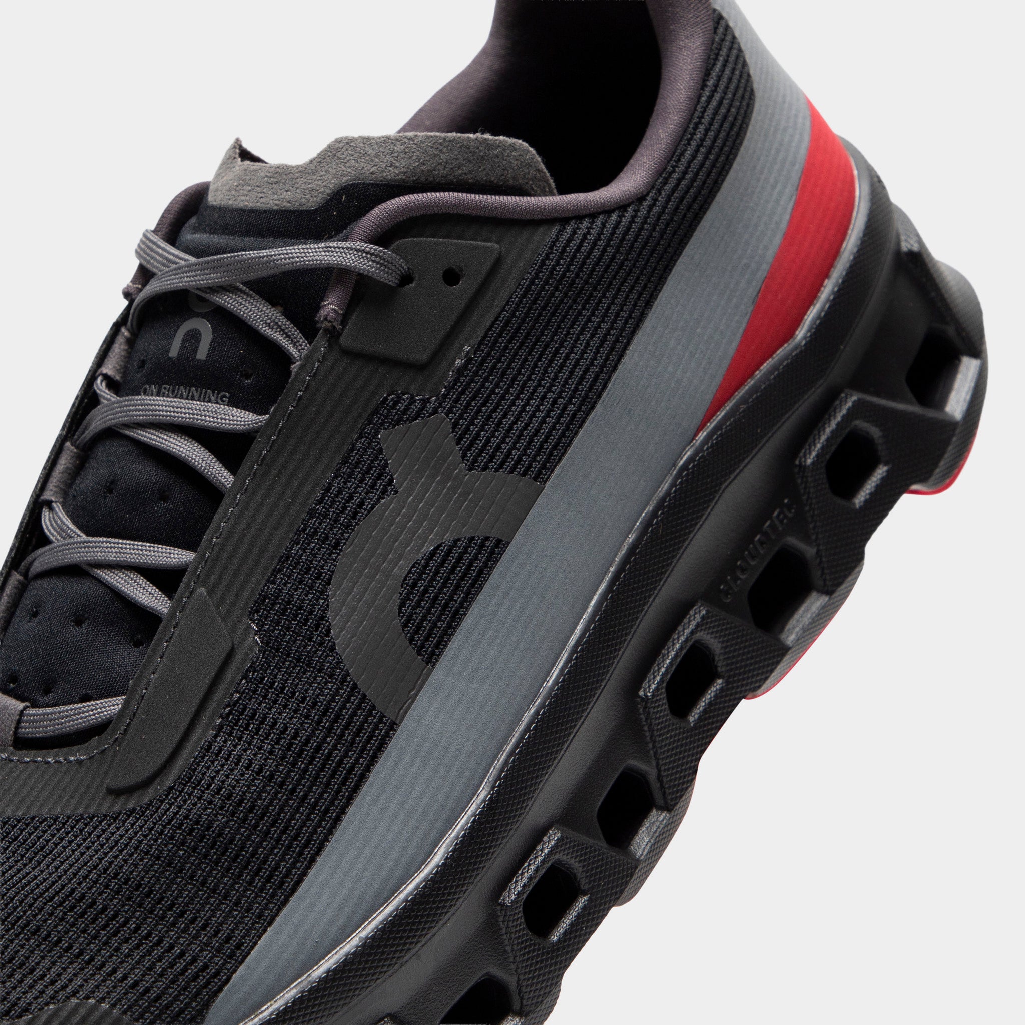 On Cloudmonster Void Black / Red – JD Sports