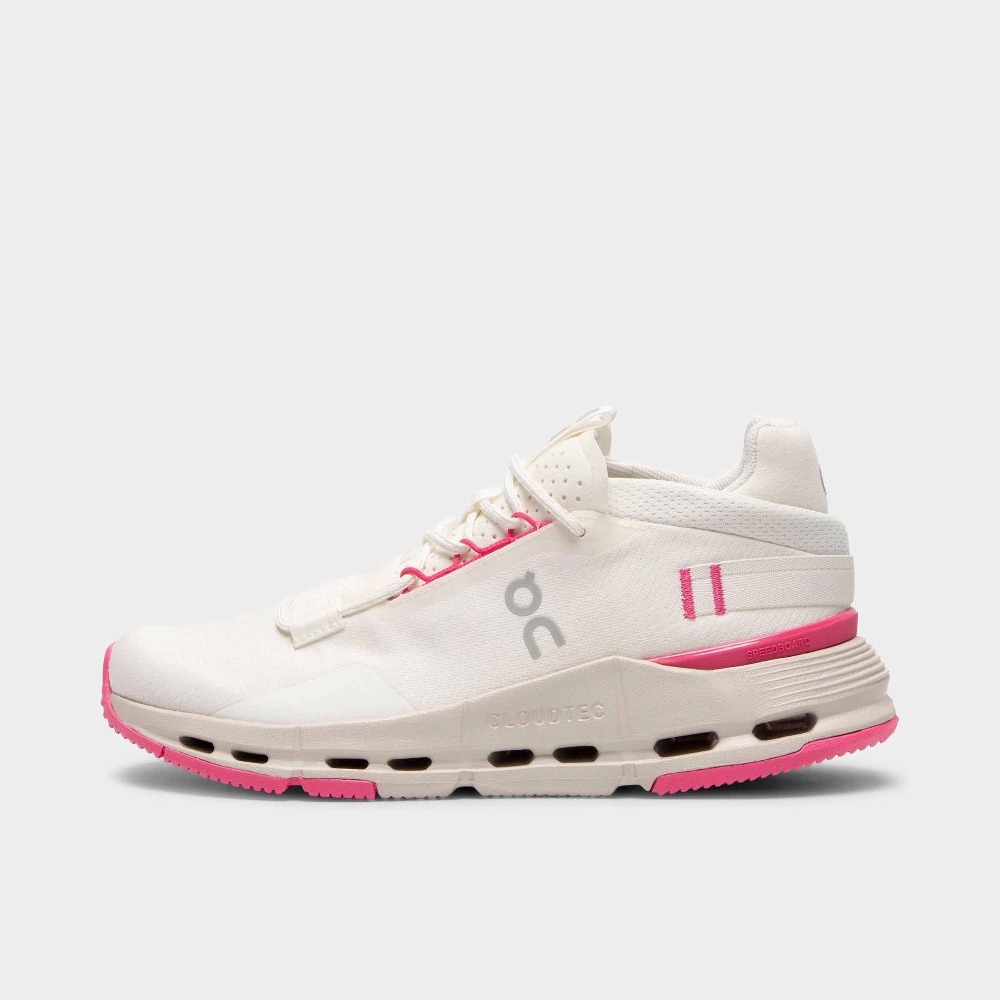 On Women's Cloudnova Ivory / Pink – JD Sports