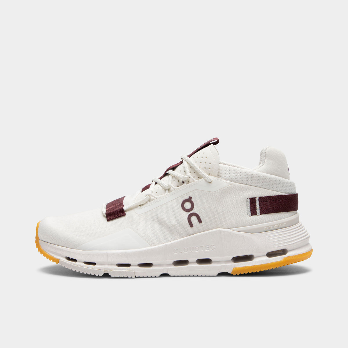 On Women's Cloudnova 2 Ivory / Maroon