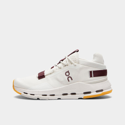 On Women's Cloudnova 2 Ivory / Maroon