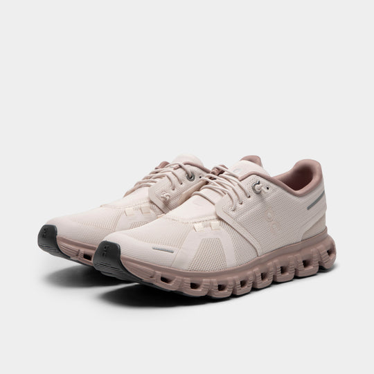 On Women's Cloud 6 Oyster / Biscuit