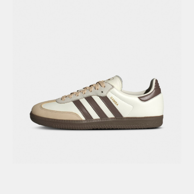 adidas Women's Samba OG "Maroon / Off White - Gum" shoe. Shop Women's Shoes now