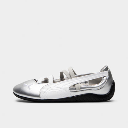 PUMA Women's Speedcat Ballet Metallic Puma Silver / Puma White