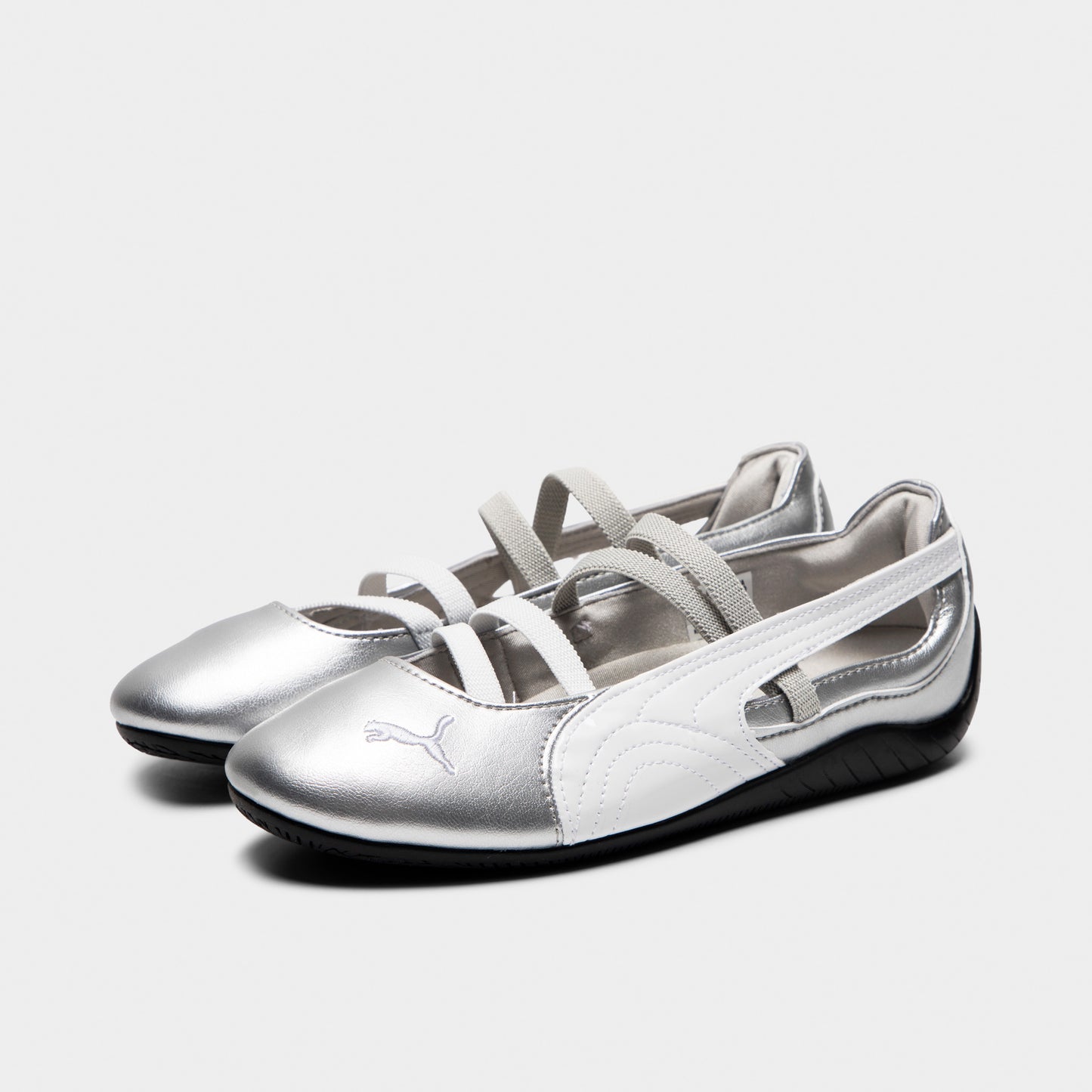 PUMA Women's Speedcat Ballet Metallic Puma Silver / Puma White