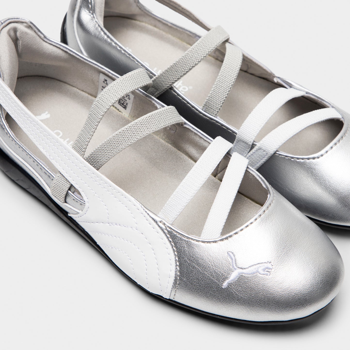 PUMA Women's Speedcat Ballet Metallic Puma Silver / Puma White