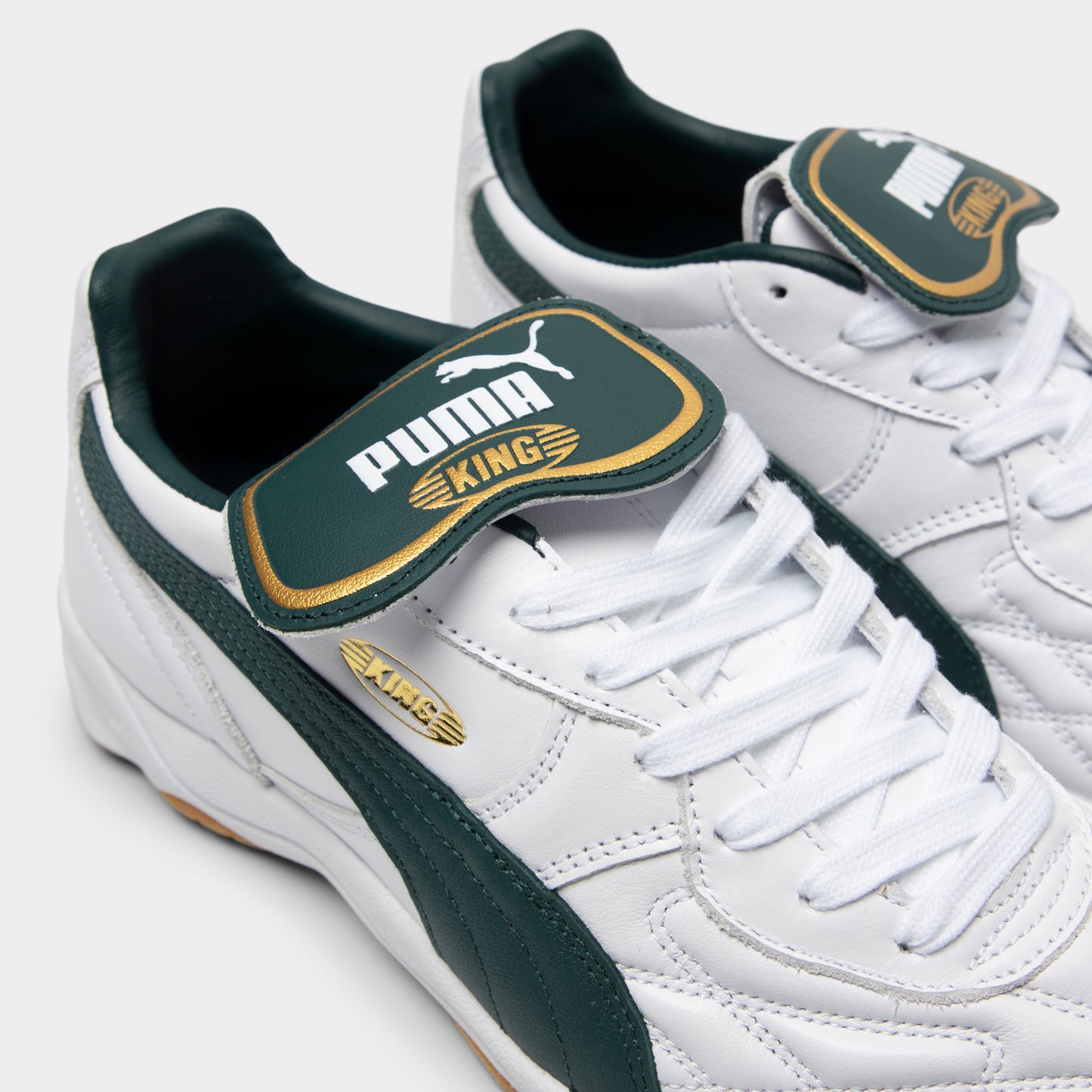 PUMA King Indoor White / Green / Gold