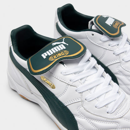 PUMA King Indoor White / Green / Gold
