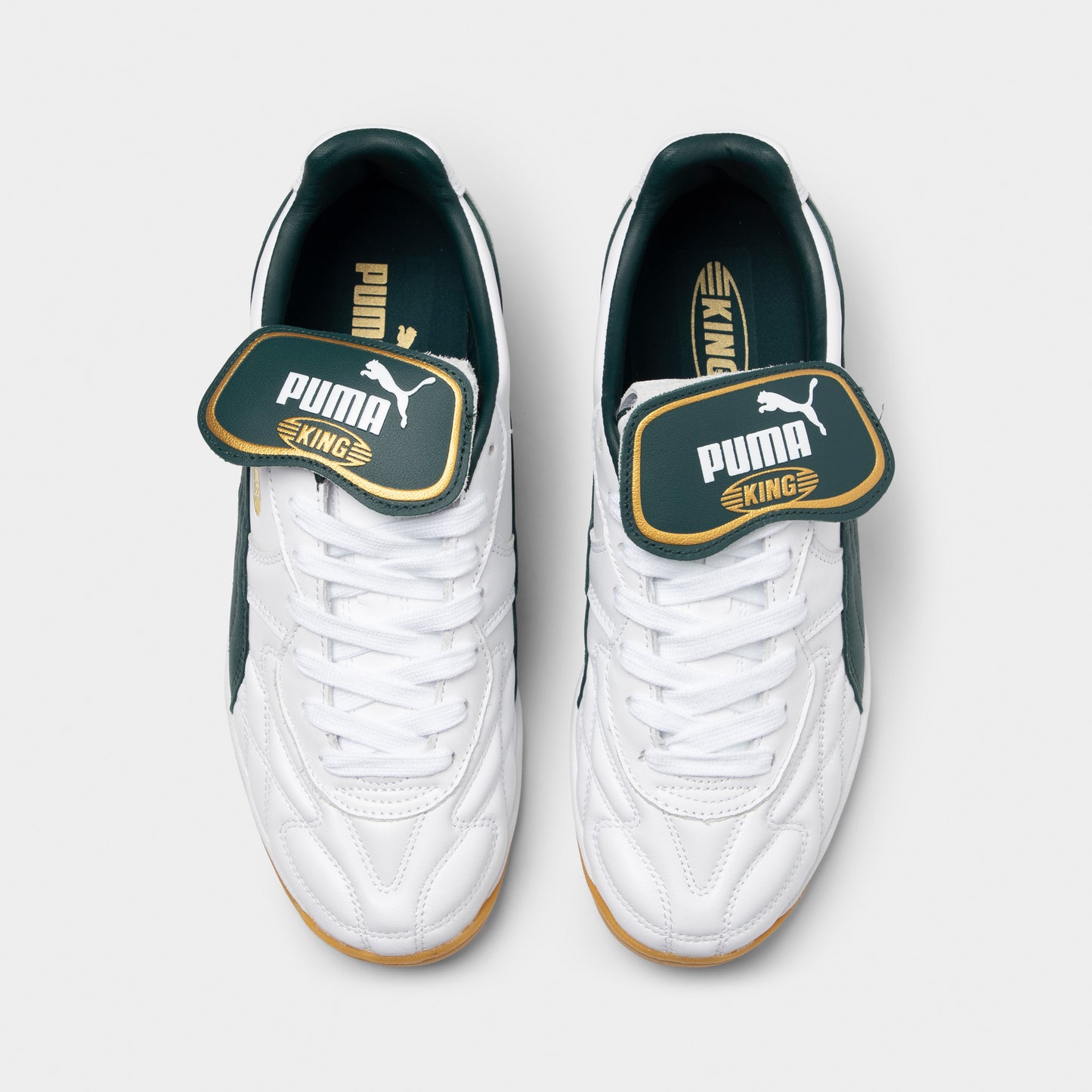 PUMA King Indoor White / Green / Gold