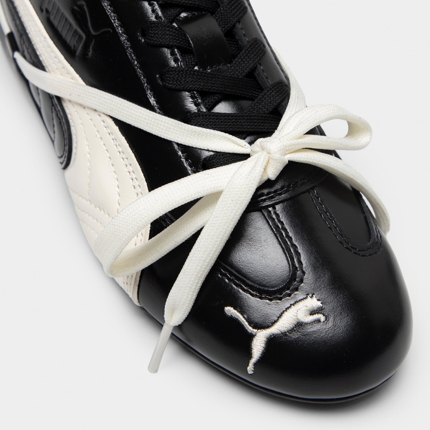 PUMA x Rosé Speedcat Cuir Noir / Blanc Chaud