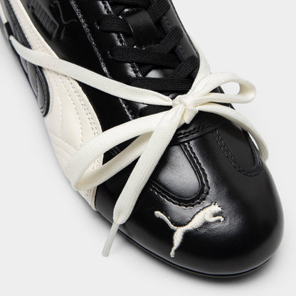 PUMA x Rosé Speedcat Cuir Noir / Blanc Chaud