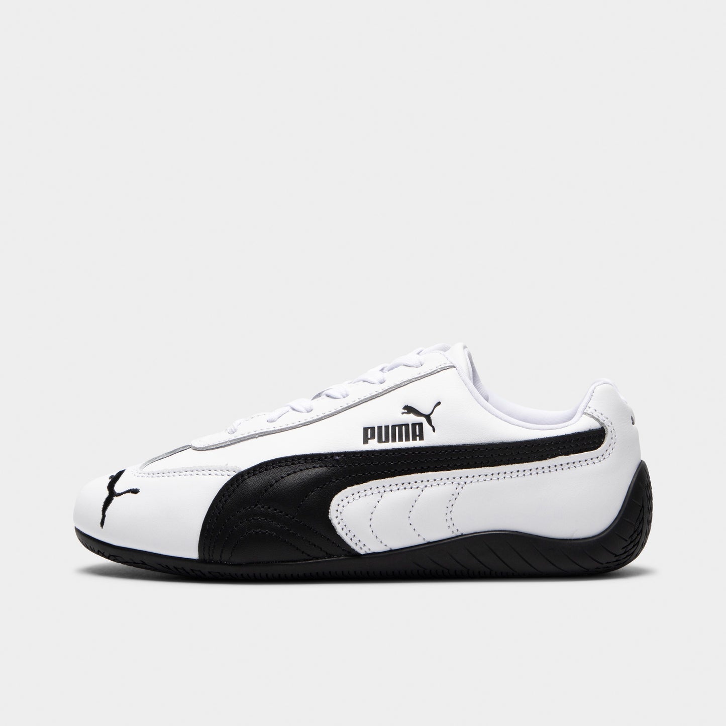 PUMA Women's Speedcat Leather Black / White