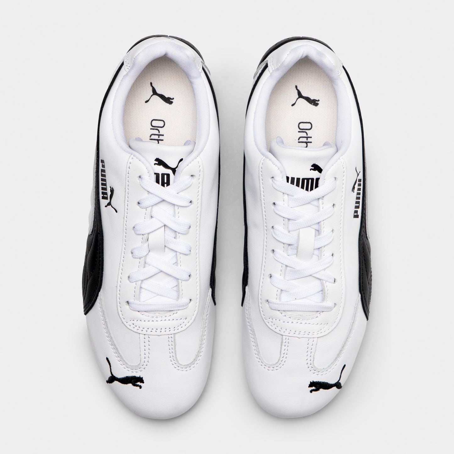 PUMA Women's Speedcat Leather Black / White