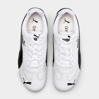 PUMA Women's Speedcat Leather Black / White