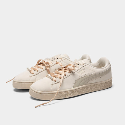 PUMA Women's Suede Bloom Frosted Ivory / Silver Fog