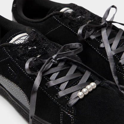 PUMA Women's Suede Bloom Black / Slate Sky
