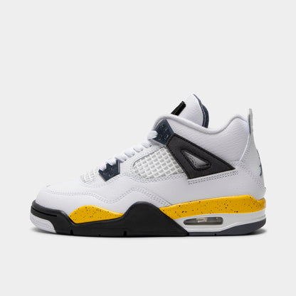 Jordan 4 Retro GS White / Tour Yellow - Dark Blue