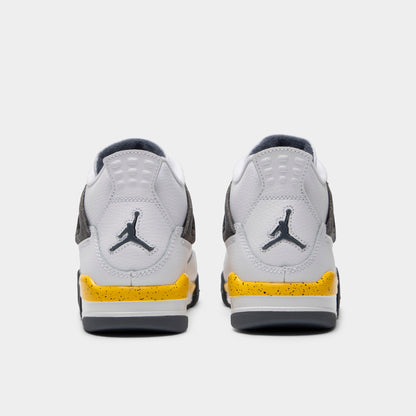 Jordan 4 Retro GS White / Tour Yellow - Dark Blue