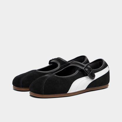 PUMA Femme Tacklette Noir / Blanc - Gomme