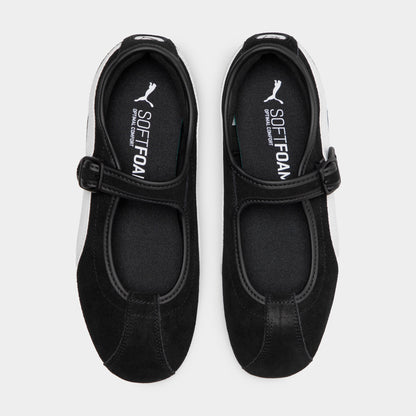 PUMA Femme Tacklette Noir / Blanc - Gomme
