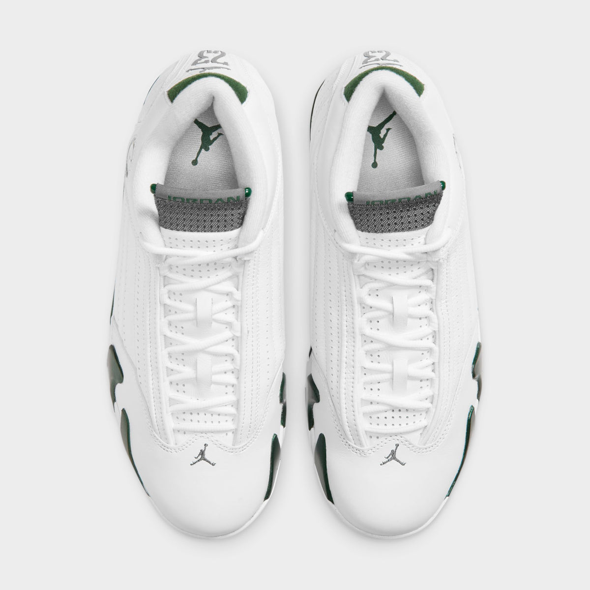 Jordan 14 Retro Vert gorge / Graphite clair - Blanc