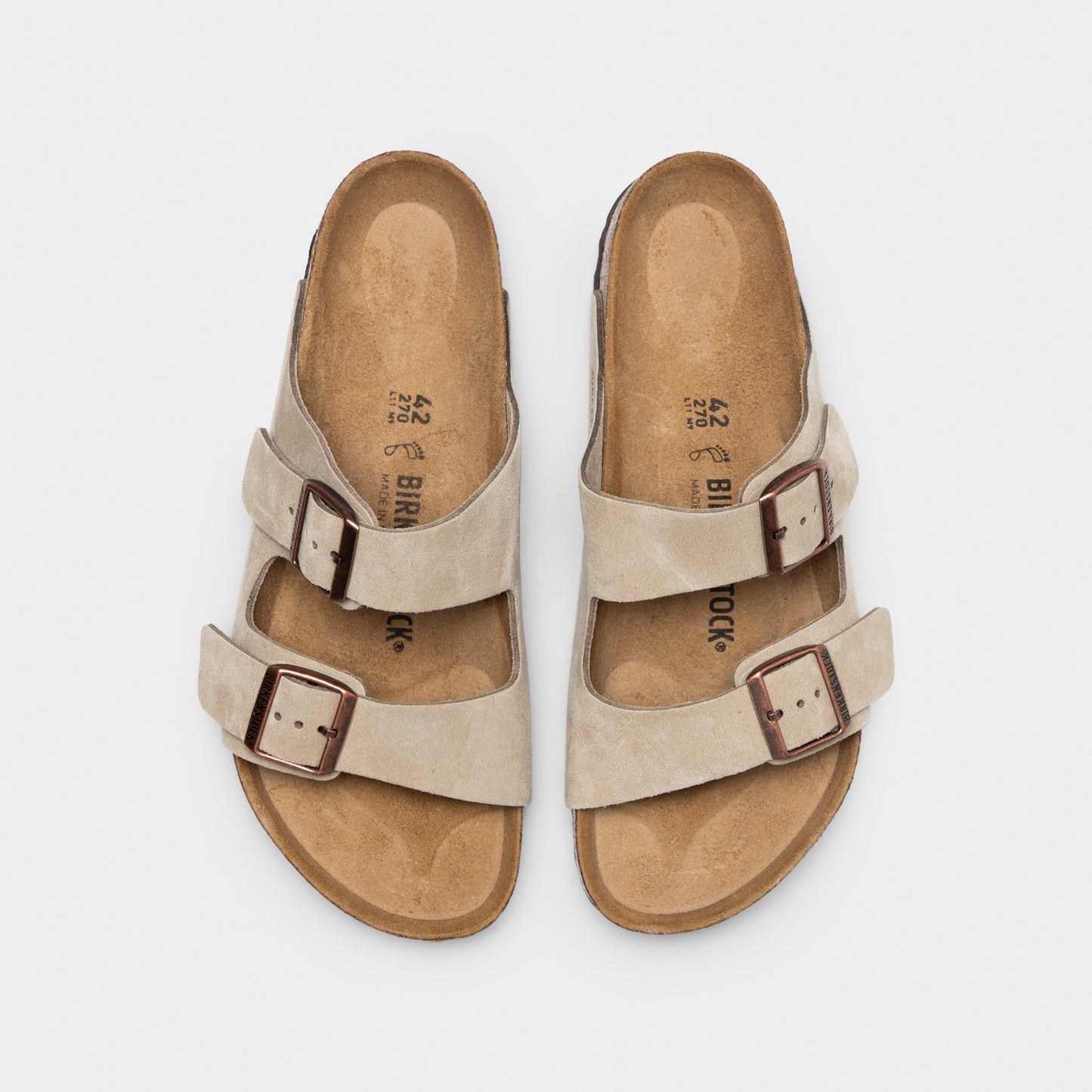 Birkenstock Arizona Suède / Taupe